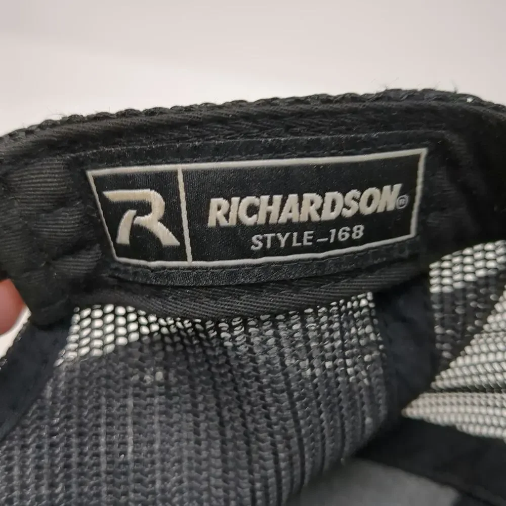 Richardson 5 Panel Gray One Size Mesh Snapback American Proud Diesel Power Hat